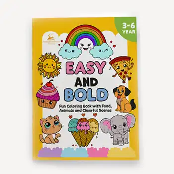 Easy and Bold Fun Coloring Book