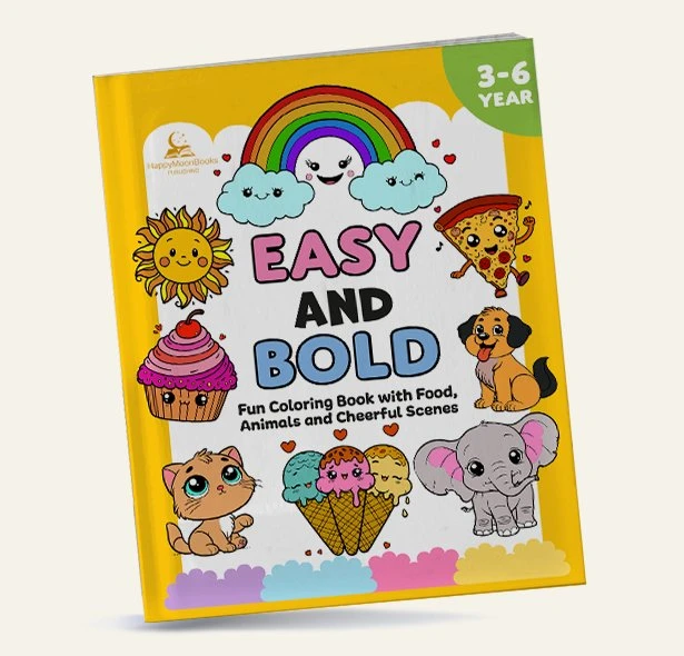 Easy and Bold Fun Coloring Book