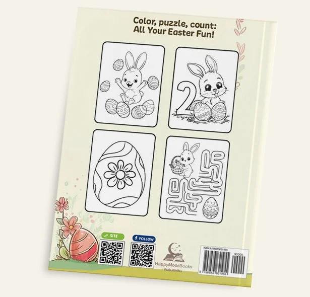 Joyful Hops Easter Coloring Book Kids