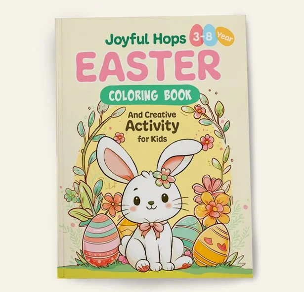 Joyful Hops Easter Coloring Book